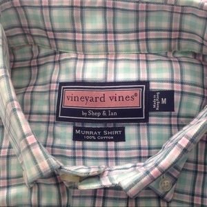 Vineyard Vines Shirts - Vineyard Vines Pink/Green/White Plaid Shirt Sz M Vineyard Vines Shirts - Vineyard Vines Pink/Green/White Plaid Shirt Sz M
